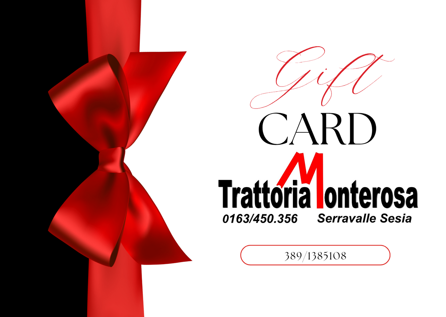 Buono regalo alla trattoria Monterosa